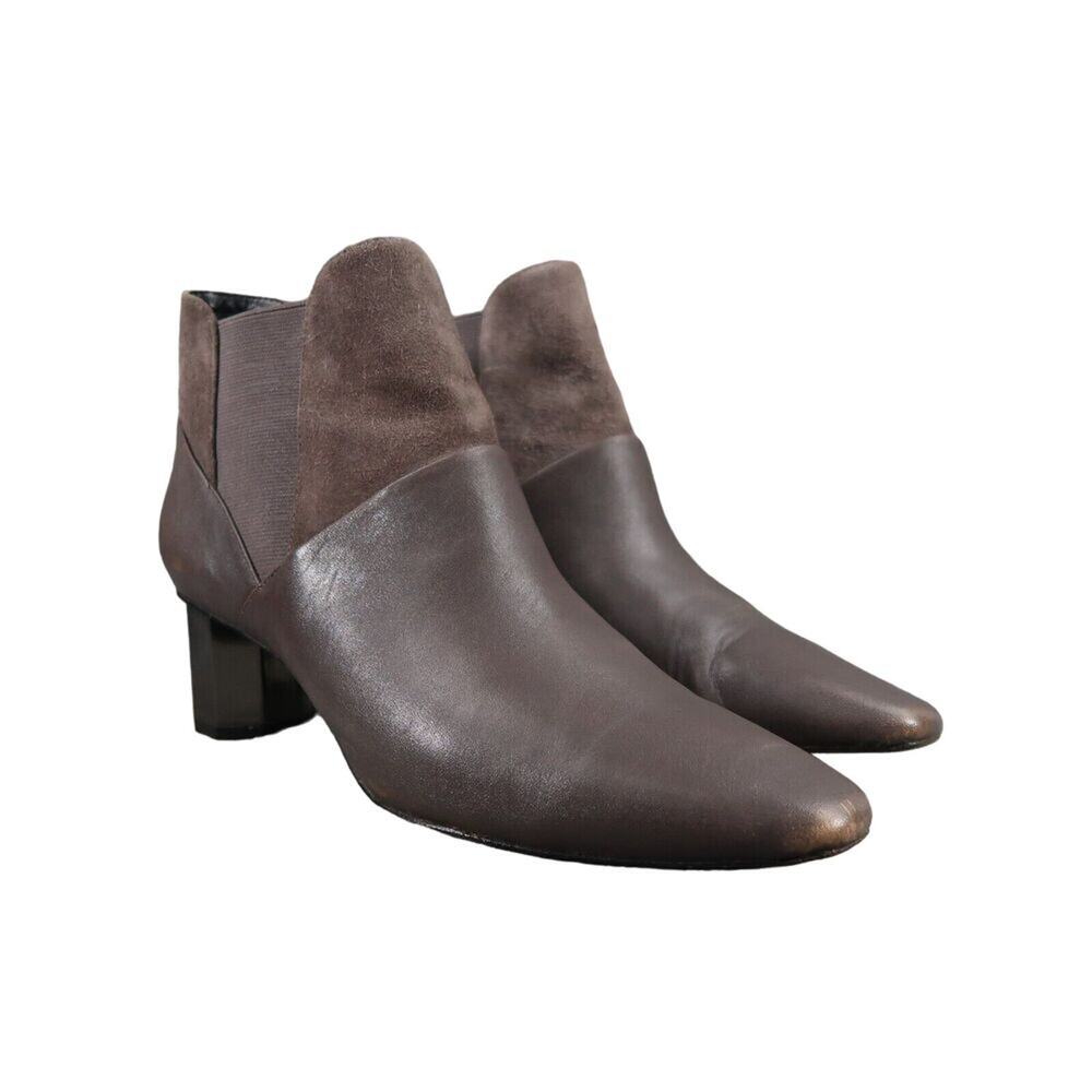 Donald Pliner Shoes Womens 8 Booties Fashion Fate Ankle Boot Leather Suede Grey